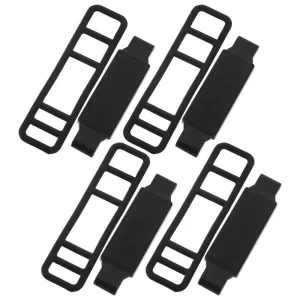 4-Pack Vehicle Mirror Mount Dash Cam Holder Base with Adjustable Strap for Easy Setup Driving Recorder