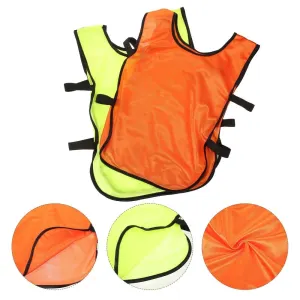 6Pcs Quick Drying Football Training Vests Assorted Color Reusable Sports Practice Pinnies