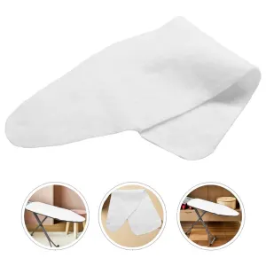 White Replacement Cotton Ironing Board Padding with Stitching for Smooth Flat and Effective Wrinkle Removal