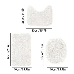 Bathroom Rugs Sets  Light Grey