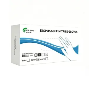 300Pcs Black Nitrile Gloves-Extra Large