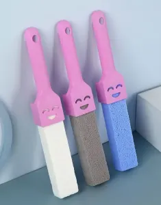 Pink Handle + Grey Pumice Stone