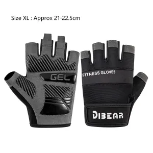 Fitness Protective Gloves, Black, Size XL