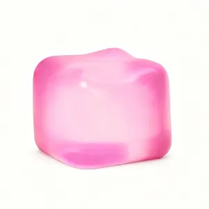 Soft Cube Squishy 5.6cm Stress Relief Fidget Toy (pink)