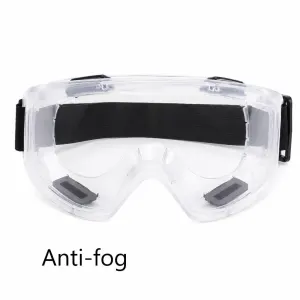 Sentimental Anti-Fog Wind Goggles, HD Shockproof Lens, White Frame Clear Anti-Fog