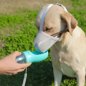 Black Mesh Dog Muzzle XL 2pcs, Drinkable