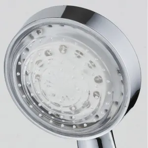 Colour Convex Self Generate Shower Head, Cozy Rainbow Glow
