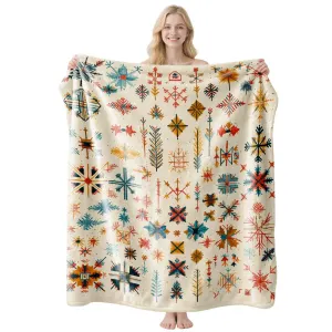 Wear‑resistant Warm Flannel Blanket, Multi‑scene Festive Throw, Practical Present For Christmas & Halloween Household Holiday Display, Style FLR‑228, Size XL, 150x200cm
