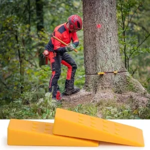 5+10 Inch Plastic Timber Wedge Set 4Pcs Garden Tree Cutting Supplies
