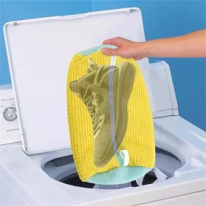 Machine Washable Shoe Protector Bag Anti-Wrinkle Shoe Washing Pouch Home Laundry Use Sky Blue 2 Pcs Suitable for Christmas Gifting