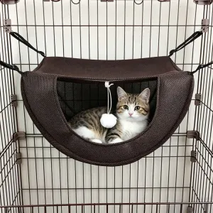 Cat Cage Hammock - Coffee 47×38×28cm