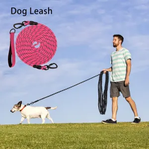 Dog Retractable Leash - Pink, 1.0×10m