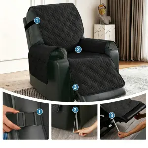 Electric Recliner Sofa Cover – Coffee Brown