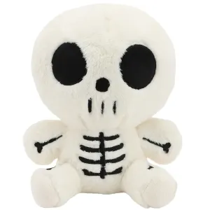 Halloween Cute Skeleton Plush Toy, Premium Polyester & PP Cotton Filling, Soft Squishy, Spooky Cute, Perfect for Gift & Décor!