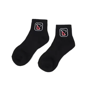 Breathable & moisture-wicking, antibacterial & odor-resistant — SMAIL DARING Bamboo Fiber Sports Socks 2-Pack 40#-44# – Black