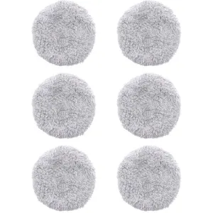 6 Pcs Washable Mop Cloth Compatible with HOBOT 168 and 188 Microfiber Mop Glass Cleaning Robot Reusable Accessories Gray