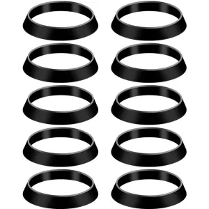 10 Pcs Taper Gasket Compatible with 1.5 Inch Drain Pipe Anti - Sink Odor Siphon Inner Diameter 38mm Outer Diameter 4, 3mm