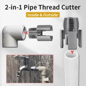 and Integrated Internal and External Pipe Threading Tool and, Pipe Repair and Dfayu Suitable for Electric Drill Thread Cutting, 0.5 in, 0.75 in