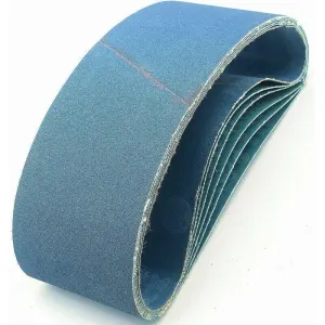12 Pcs Bandes Abrasives. Groupe of Abrasives Strip Abrasive 4×40 and 60 and 80grains for Ponceuse a Strip.Utilise for Ebauche, 100 x610 Mm