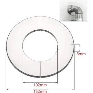 Rosace for Hose of Stove DN, Sleeve of Hose Plaque of Base Rosace of Stove Embout of Chimney Rosace of Recouvrement, 100 mm