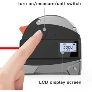 2, in Measuring Tape, 1 Measuring Ruler Infrared Rangefinder Digital Laser Rangefinder Construction and Measurement Tools, 30m
