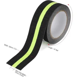 Tape Adhesive Anti-Black X, Slip with Film Lumineux Brille in the, 5 M, 5 cm