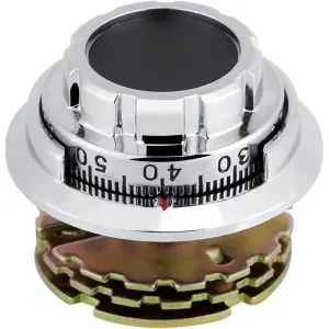 Metal Combination Padlock with Disc Code Anti-Theft Robust, Chrome Jewelry, Cabinets Diameter, for Safes, 6.6 cm Diameter