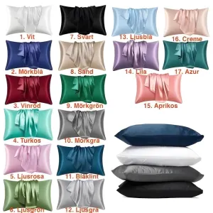 2-pack Satin Pillowcase, Light Green, 50 x 66cm