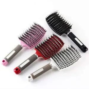 2pcs Hairbrush Comb,Black and red