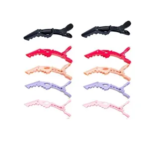 6pcs Hair Clips Crocodile Clip Hairdressing Clips, for Salon Styling