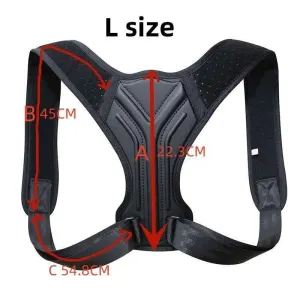Posture correction vest in Black