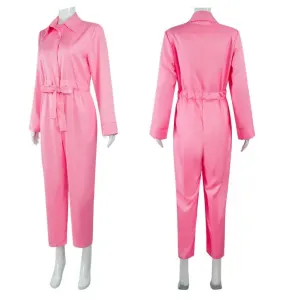 Barbie Jumpsuit Costume Light Pink, Size S for Halloween Cosplay