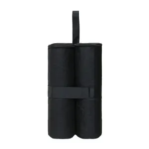 4 Pack Gazebo Weight Bags Black Fillable Ballast Bags for Party Tent and Pavilion, 60kg Max