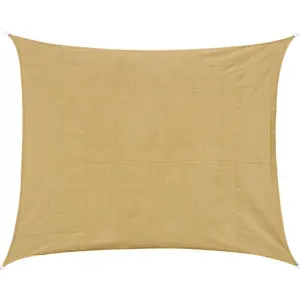 210D Rectangular Shade Sail Solar Canvas Sun Awning Sand, 4 x 6m