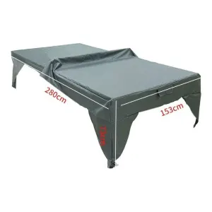 Table Tennis Table Cloth, Polyester Taffeta, Waterproof Ping Pong Table Cloth, Indoor Outdoor Sports Equipment Protection, Garden, Playground, School
