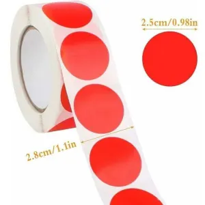 3000 Pcs Round Self-Adhesive Stickers, Round Colored Stickers, Round Self-Adhesive Labels for Home and Office Supplies