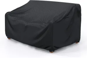 Waterproof Garden Bench Cover for 2 Seater Bench Black, 221 x 94 x 89 cm