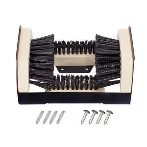 Outdoor Shoe Brush Iron Boot Cleaner with Side Brushes