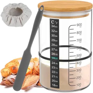 Sourdough Starter Jar Kit with Feeding Tools