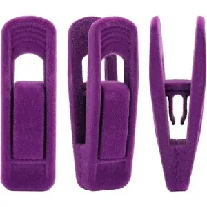 20 Pack Velvet Hanger Clips