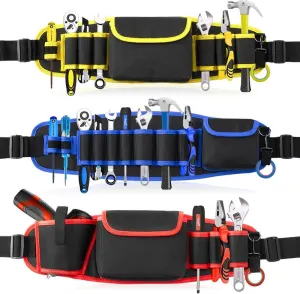 Adjustable Tool Waist Bag with 5 Pockets, 57 x 16 cm