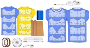 T-Shirt Alignment Ruler Tool with Center Guide for Heat Press and Screen Printing, T-Shirt Alignment Tool for Vinyl Alignment and Shirt Centering