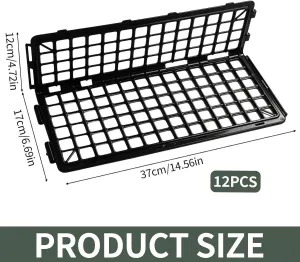 12 Pcs Under Sofa Barrier Pet Blocker for Cats with 20 Cable Ties, 37 x 17 x 12 cm