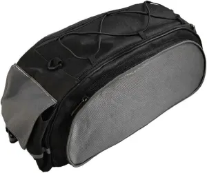 Bike Rack Bag, Waterproof Bicycle Trunk Bag with Rain Cover, Padded Oxford Fabric Rear Seat Storage Bag for Commuting, Travel, Cycling, Reflective, Black