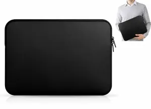 Laptop Sleeve 13 Inch Shockproof Scratchproof Protective Notebook Case Black, 34cm X 24cm X 1.5cm