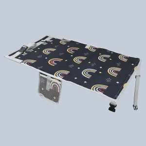 Kids Airplane Bed Portable Baby Flight Footrest Breathable Travel Seat Extender for Toddlers Sleeping, 76×44.5 cm