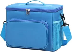Insulated Lunch Bag, Leakproof Cooler Bag for Adults, Portable Crossbody Lunch Box for Work School Picnic Travel, Royal Blue