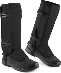 Waterproof Leg Gaiters, Adjustable Oxford Fabric Gaiters for Hiking Outdoor Work, for Men and Women, Black