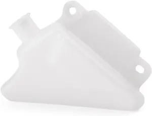 Motorcycle Radiator Water Coolant Reservoir Overflow Tank Replacement Compatible for Yamaha YZF-R1 2007-2008 White