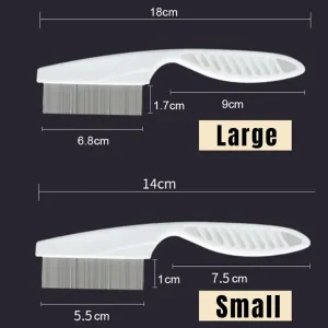 Multifunctional Pet Hair Comb, 2023 New Magic Pet Comb Dog Combs for Grooming, Stain Tear Removal Comb Stainless Steel Fine-Tooth Grooming Massage Comb for Dog Cat (1 Pair, Blue)